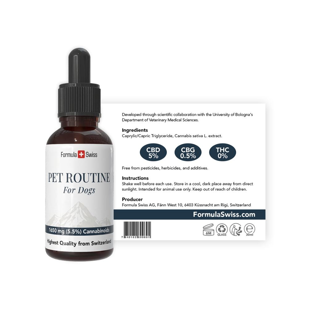 Pulle lemmikkieläinten rutiinia koirille, joilla on etiketti valkoisella taustalla